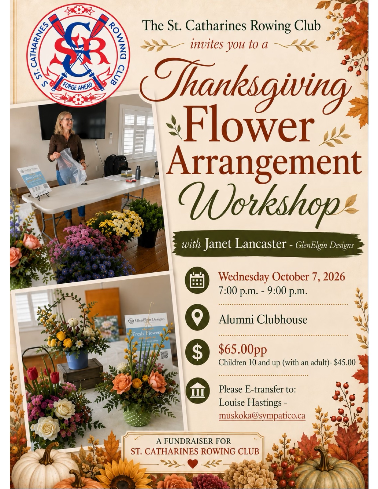 Thanksgiving Flower Arrangement Workshop